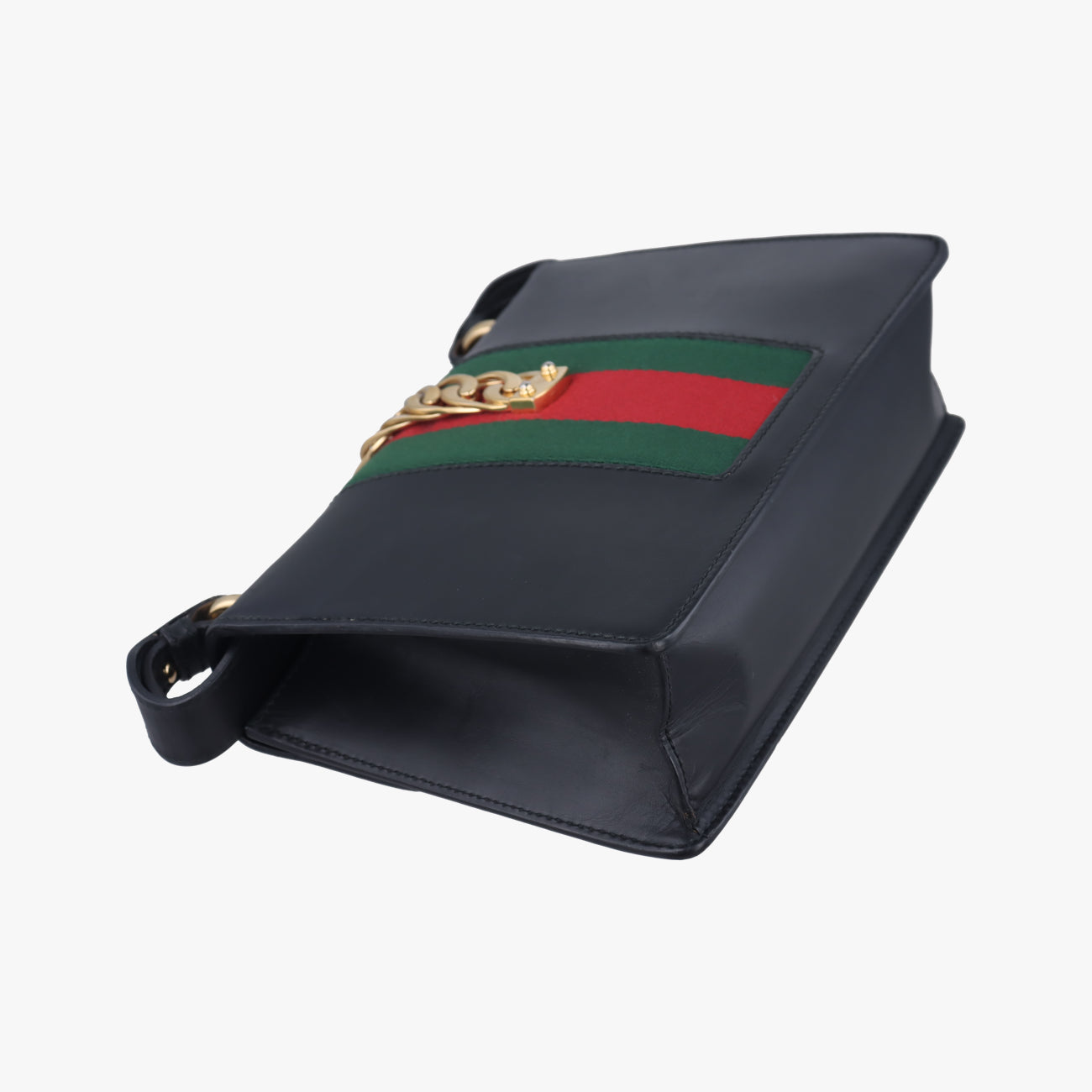 Sylvie Black×green×red Leather 421882 H020496257シルヴィ ブラック×グリーン×レッド レザー 421882 H020496257