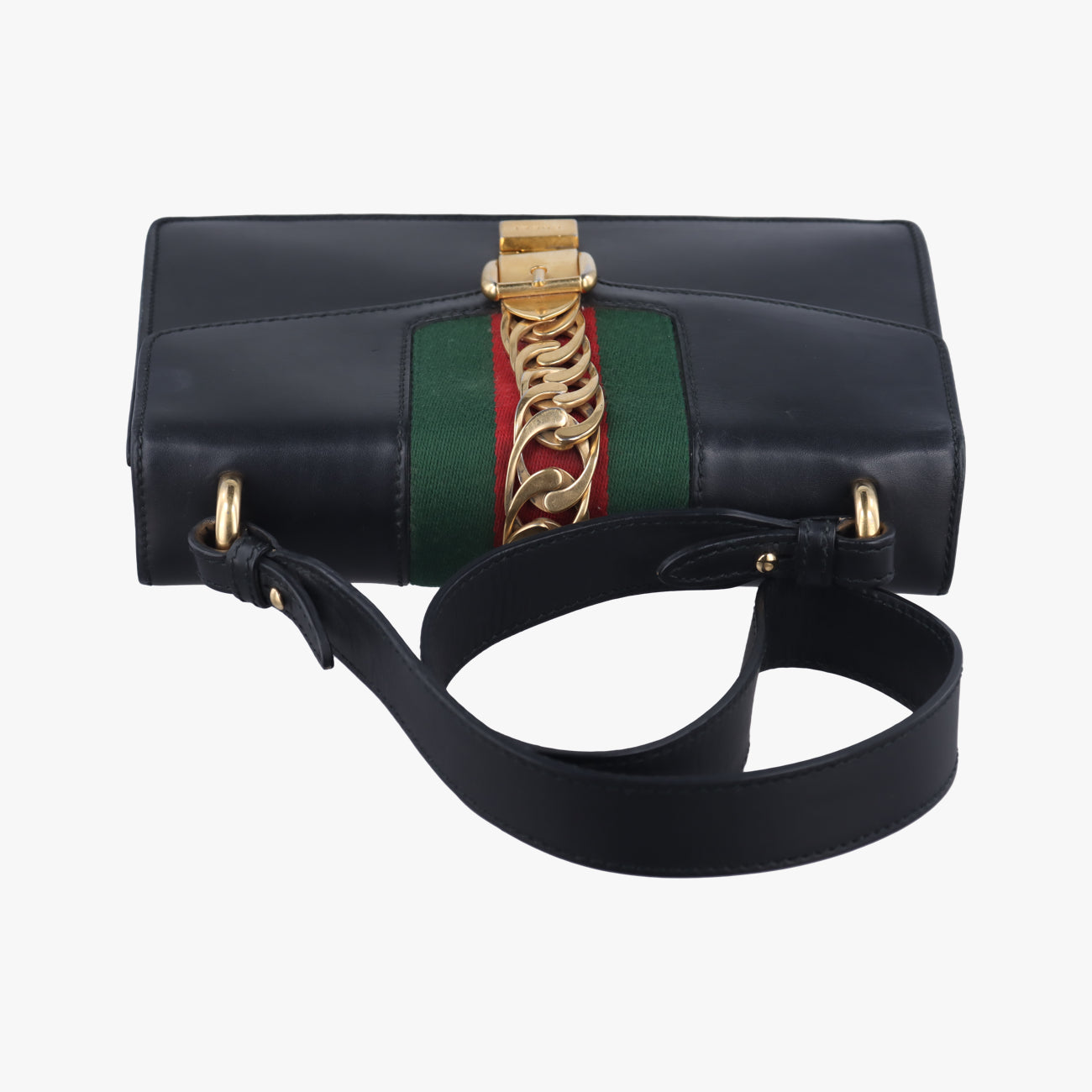 Sylvie Black×green×red Leather 421882 H020496257シルヴィ ブラック×グリーン×レッド レザー 421882 H020496257