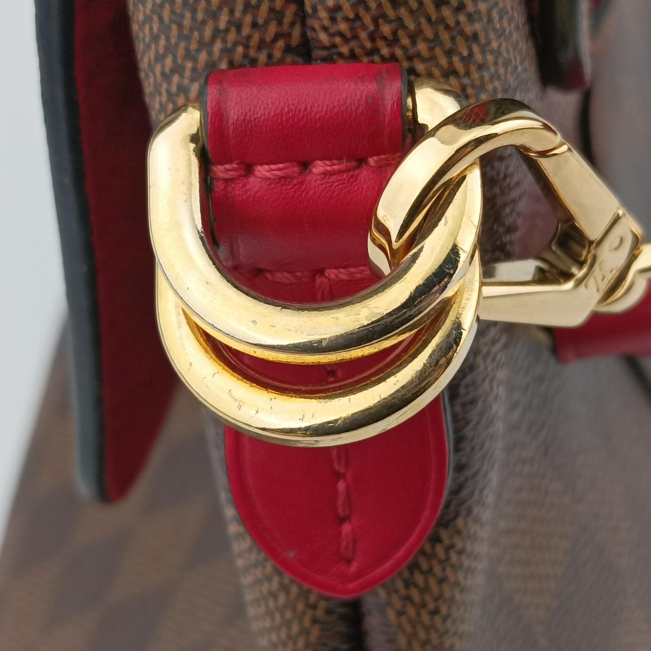 Beaubourg Satchel MM EBENE×Scarlet Damier Canvas N40176 DR1149ボブールMM エベーヌ×スカーレット ダミエキャンバス N40176 DR1149