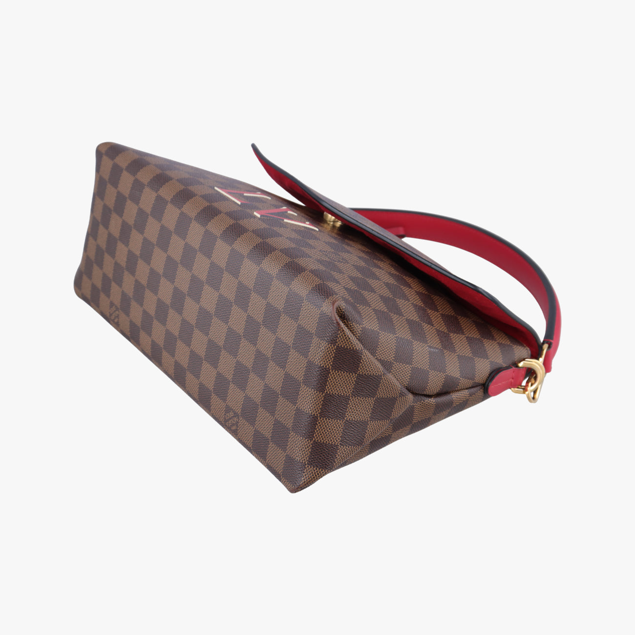 Beaubourg Satchel MM EBENE×Scarlet Damier Canvas N40176 DR1149ボブールMM エベーヌ×スカーレット ダミエキャンバス N40176 DR1149