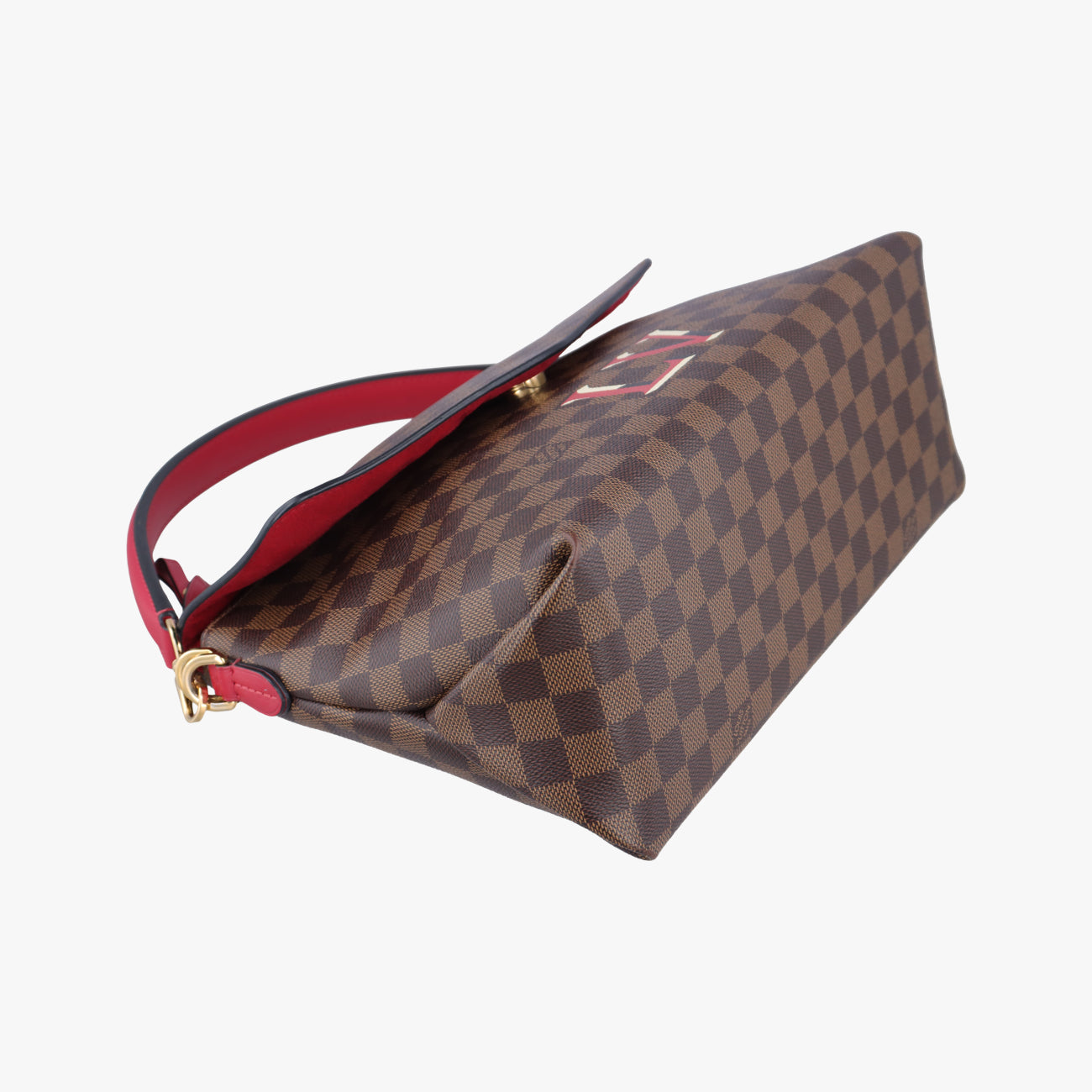 Beaubourg Satchel MM EBENE×Scarlet Damier Canvas N40176 DR1149ボブールMM エベーヌ×スカーレット ダミエキャンバス N40176 DR1149