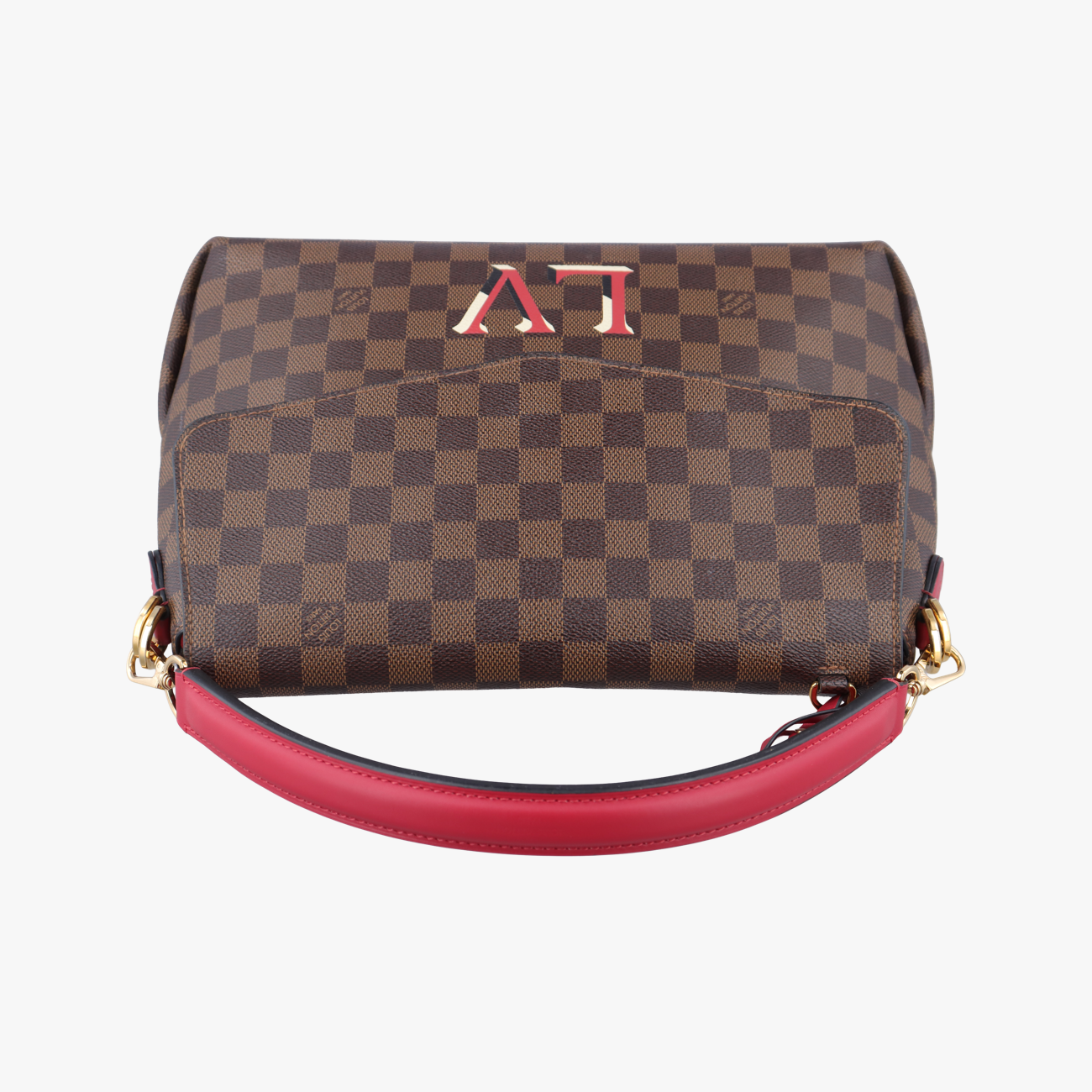 Beaubourg Satchel MM EBENE×Scarlet Damier Canvas N40176 DR1149ボブールMM エベーヌ×スカーレット ダミエキャンバス N40176 DR1149