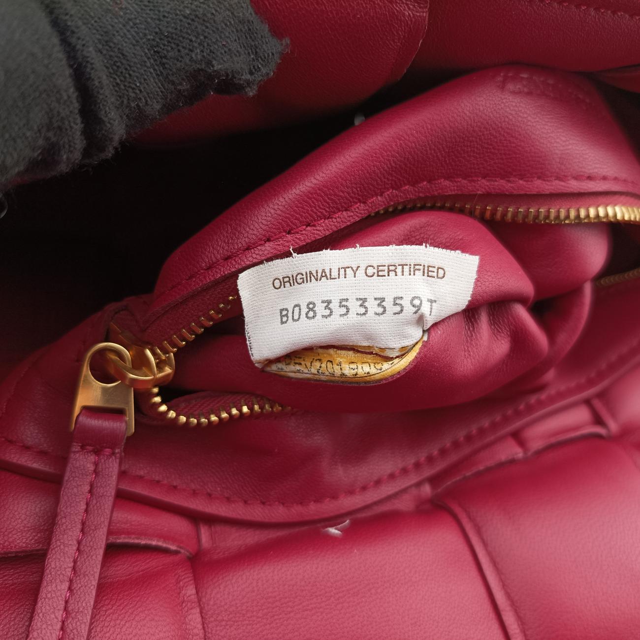 Padded CASSETTE Purple lambskin  B08353359Tパデッド カセット パープル ラムスキン  B08353359T