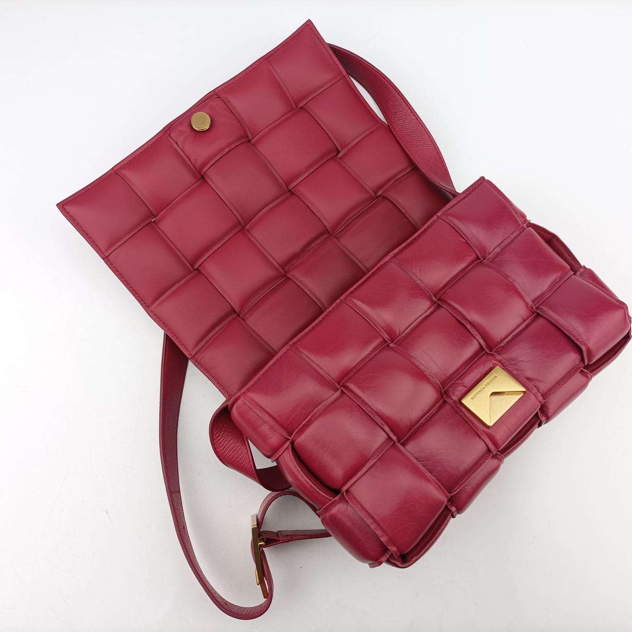 Padded CASSETTE Purple lambskin  B08353359Tパデッド カセット パープル ラムスキン  B08353359T
