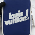 EVERYDAY LV DANUBE PPM Blue × white Leather M45893 IC chipエブリデイLV ダヌーヴ PPM 2021AW ブルー × ホワイト レザー M45893 ＩＣチップ