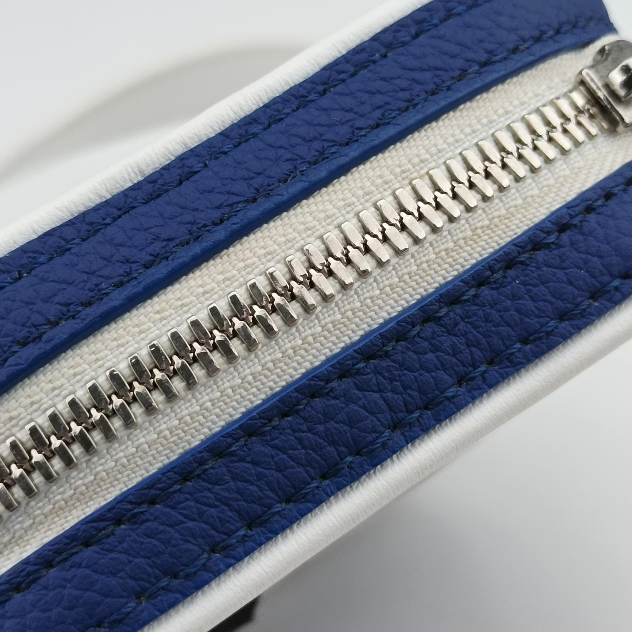 EVERYDAY LV DANUBE PPM Blue × white Leather M45893 IC chipエブリデイLV ダヌーヴ PPM 2021AW ブルー × ホワイト レザー M45893 ＩＣチップ