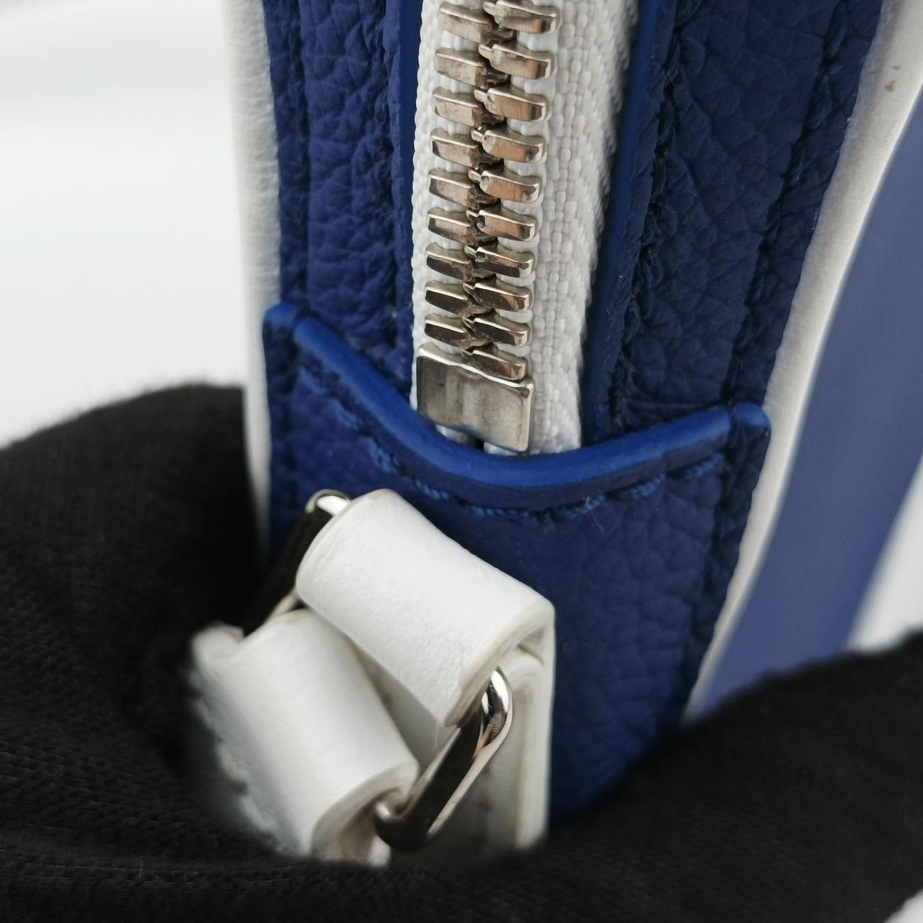 EVERYDAY LV DANUBE PPM Blue × white Leather M45893 IC chipエブリデイLV ダヌーヴ PPM 2021AW ブルー × ホワイト レザー M45893 ＩＣチップ