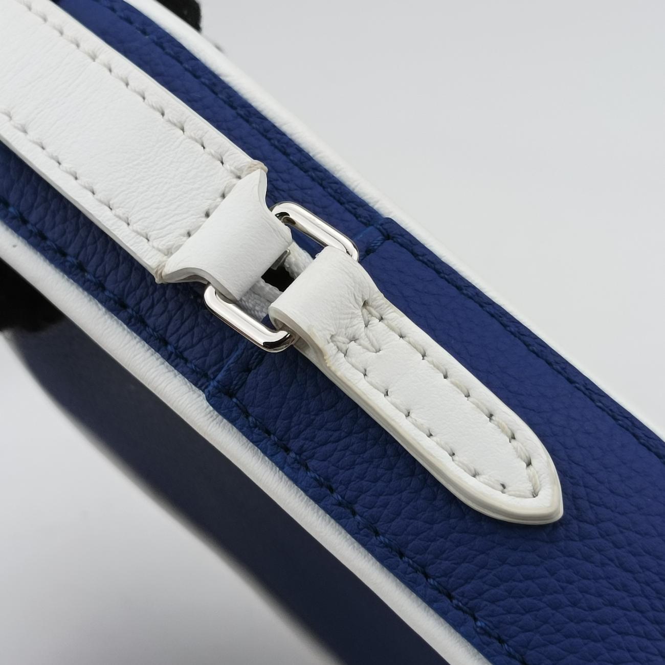 EVERYDAY LV DANUBE PPM Blue × white Leather M45893 IC chipエブリデイLV ダヌーヴ PPM 2021AW ブルー × ホワイト レザー M45893 ＩＣチップ