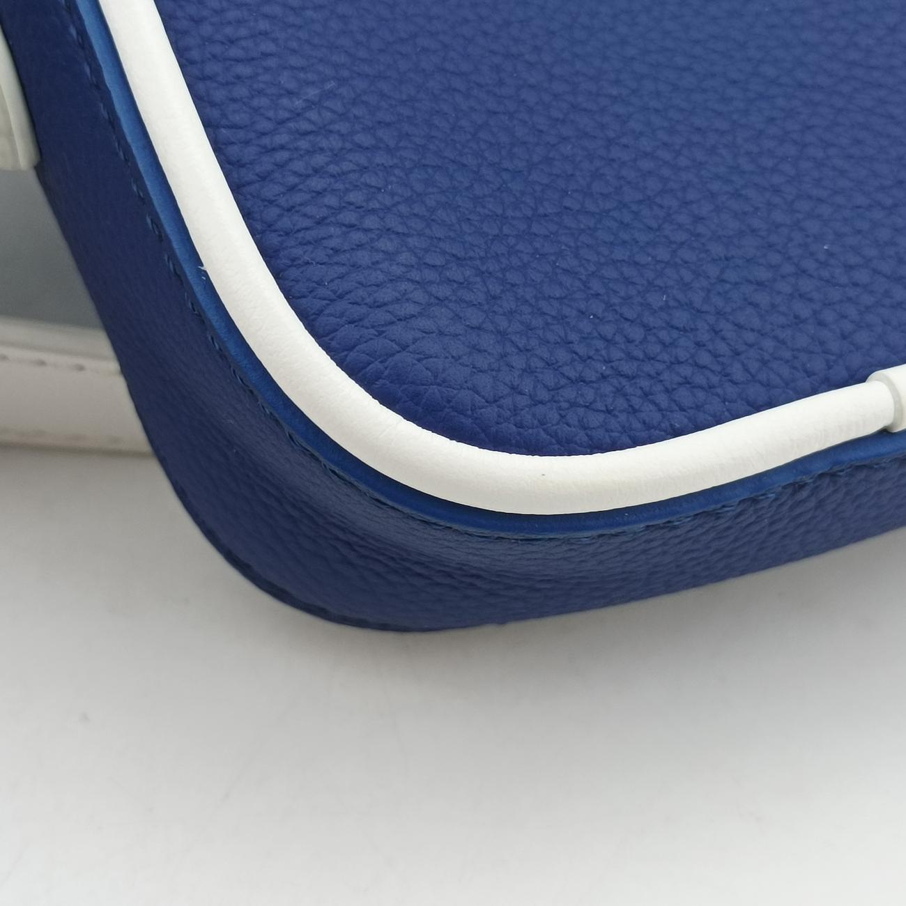 EVERYDAY LV DANUBE PPM Blue × white Leather M45893 IC chipエブリデイLV ダヌーヴ PPM 2021AW ブルー × ホワイト レザー M45893 ＩＣチップ