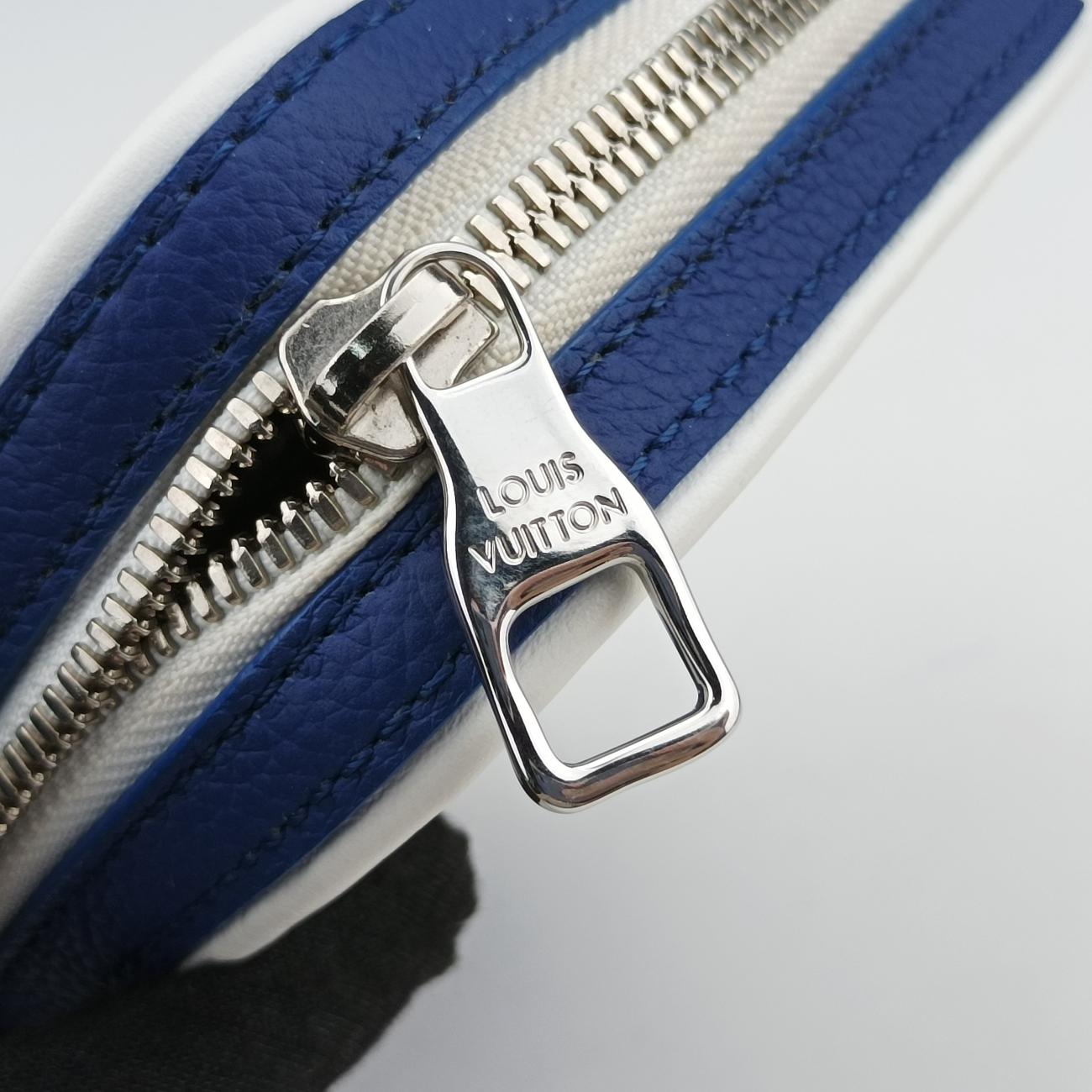 EVERYDAY LV DANUBE PPM Blue × white Leather M45893 IC chipエブリデイLV ダヌーヴ PPM 2021AW ブルー × ホワイト レザー M45893 ＩＣチップ