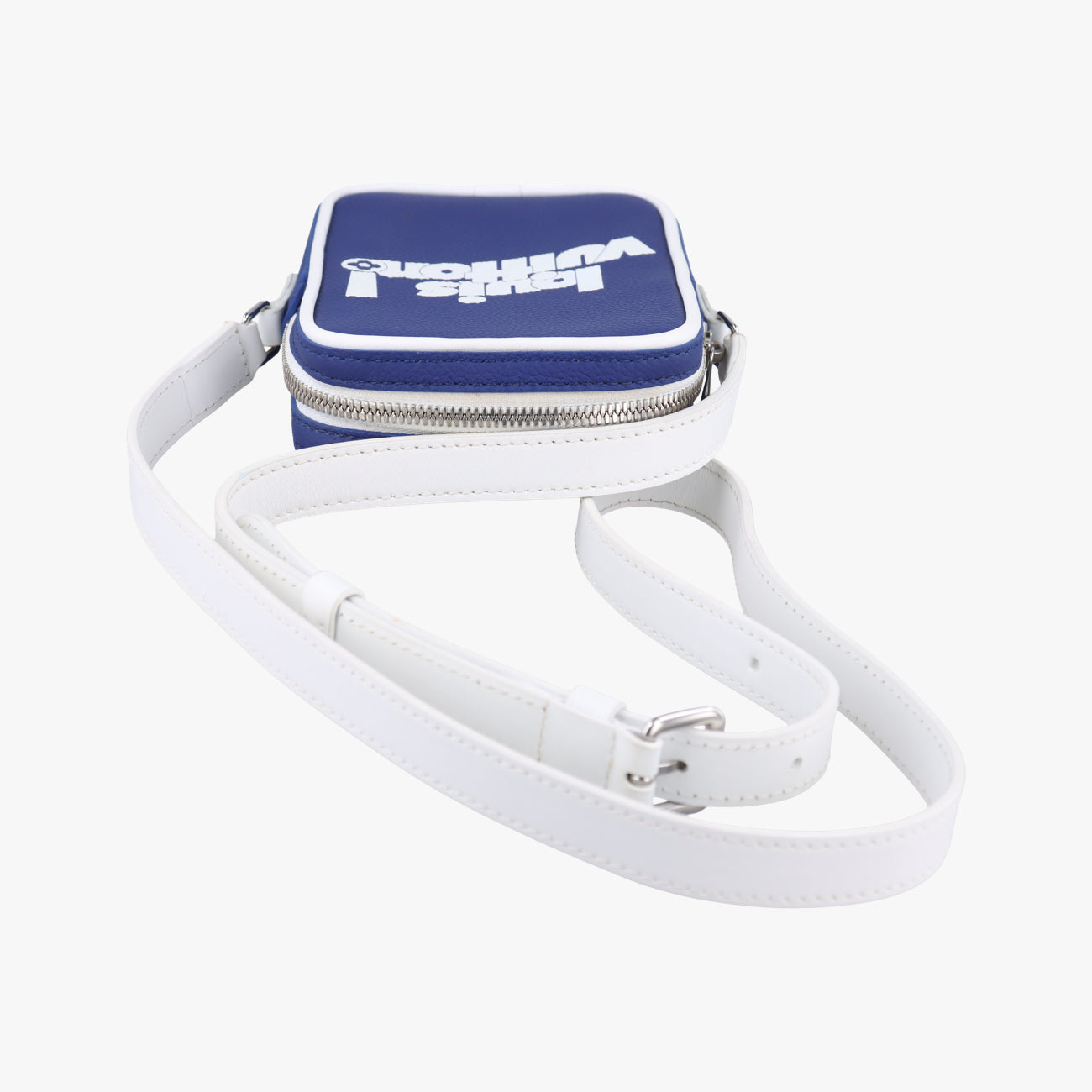 EVERYDAY LV DANUBE PPM Blue × white Leather M45893 IC chipエブリデイLV ダヌーヴ PPM 2021AW ブルー × ホワイト レザー M45893 ＩＣチップ
