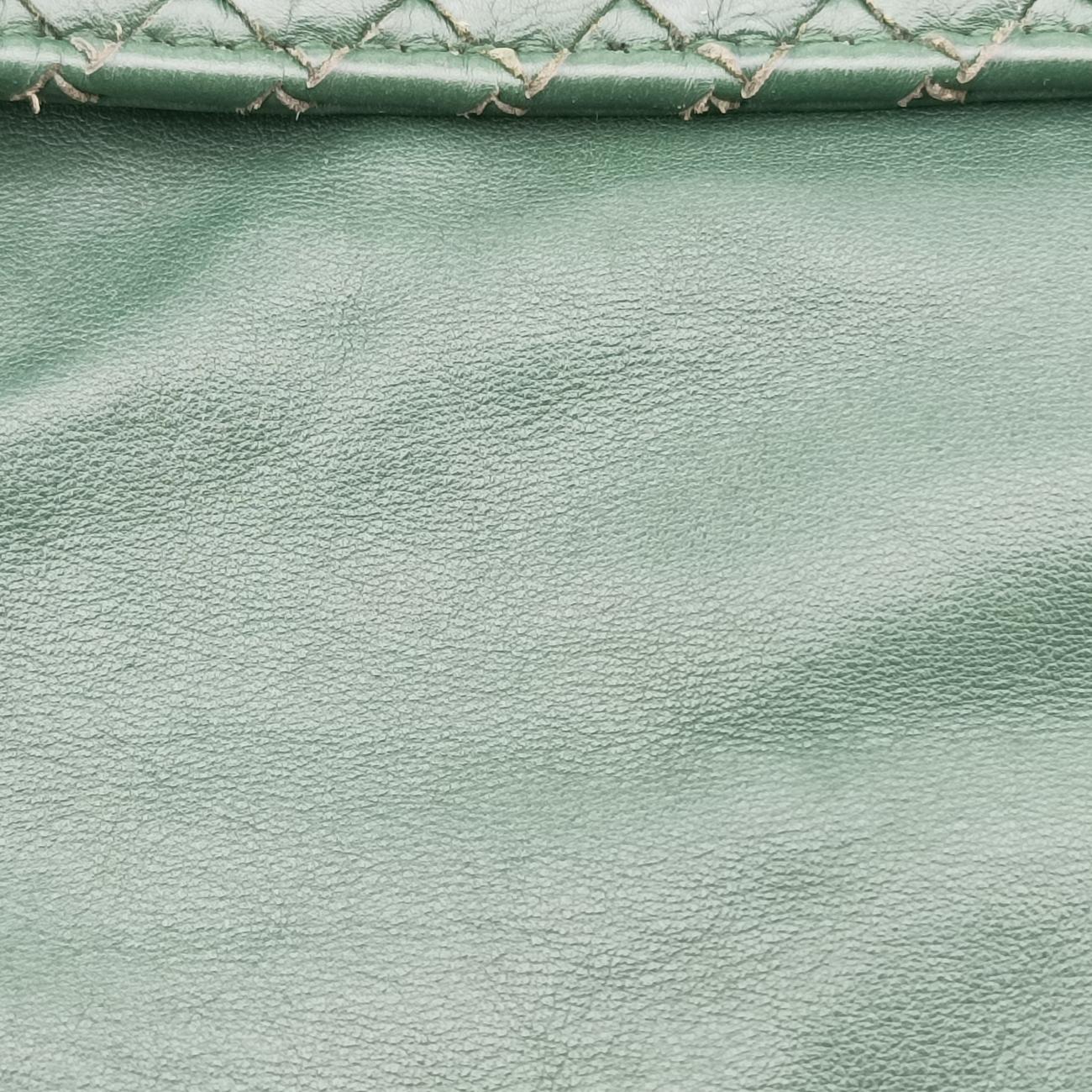 Intrecciato Green lambskin  B00654712Vイントレチャート グリーン ラムスキン  B00654712V