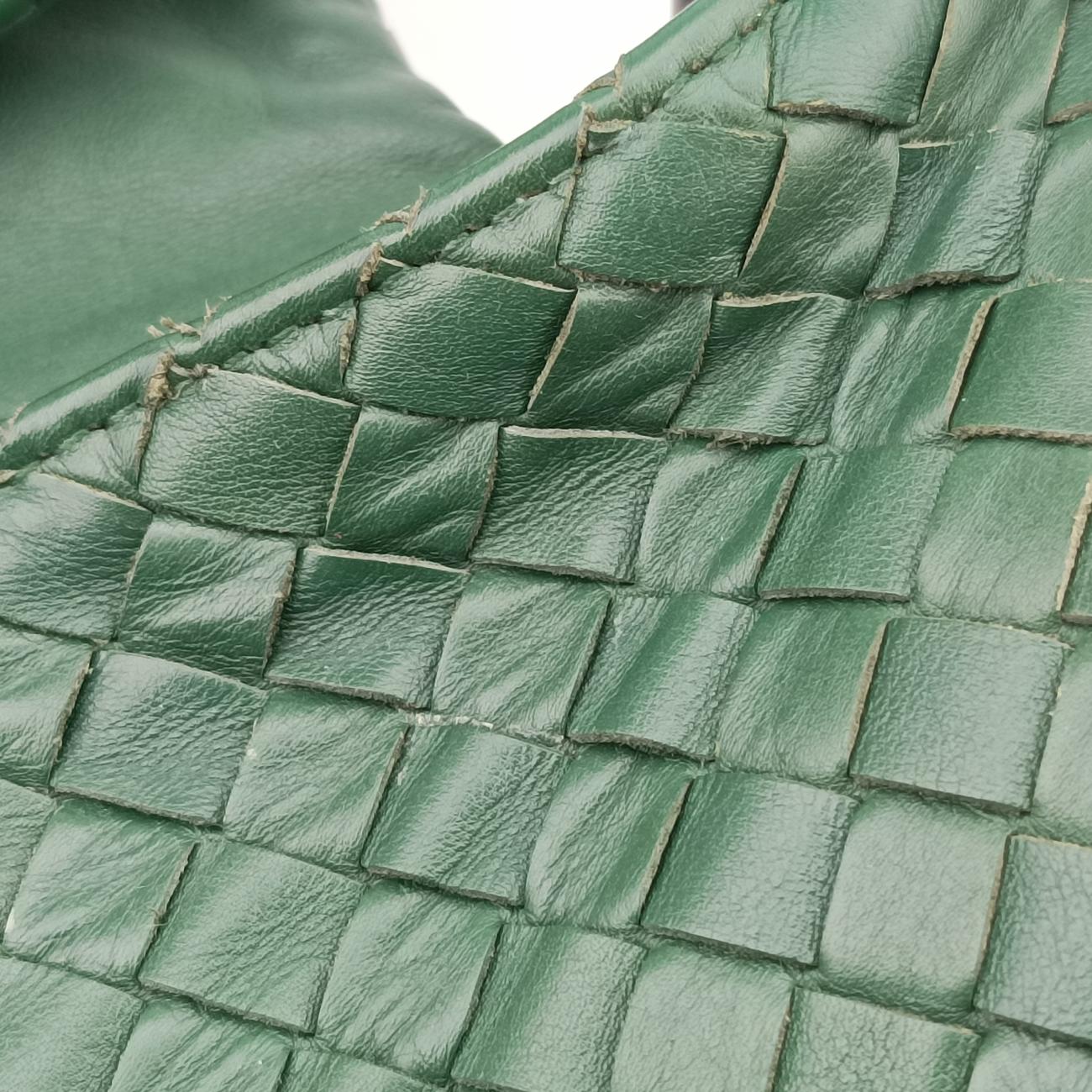 Intrecciato Green lambskin  B00654712Vイントレチャート グリーン ラムスキン  B00654712V