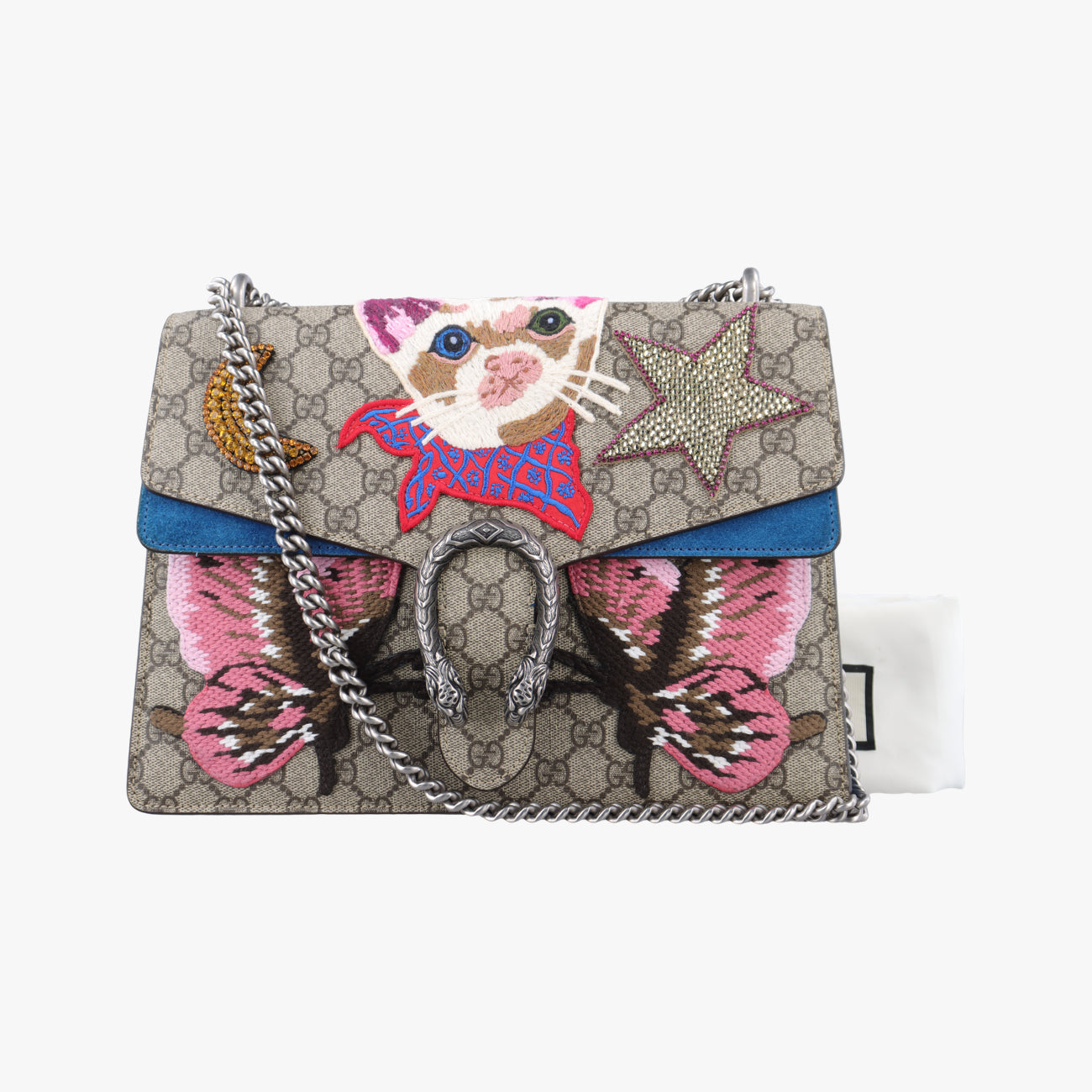Dionysus Beige×Multicolour PVC coated canvas x suede 403348 A021488455ディオニュソス ベージュ×マルチカラー PVCコーティングキャンバス×スエード 403348 A021488455