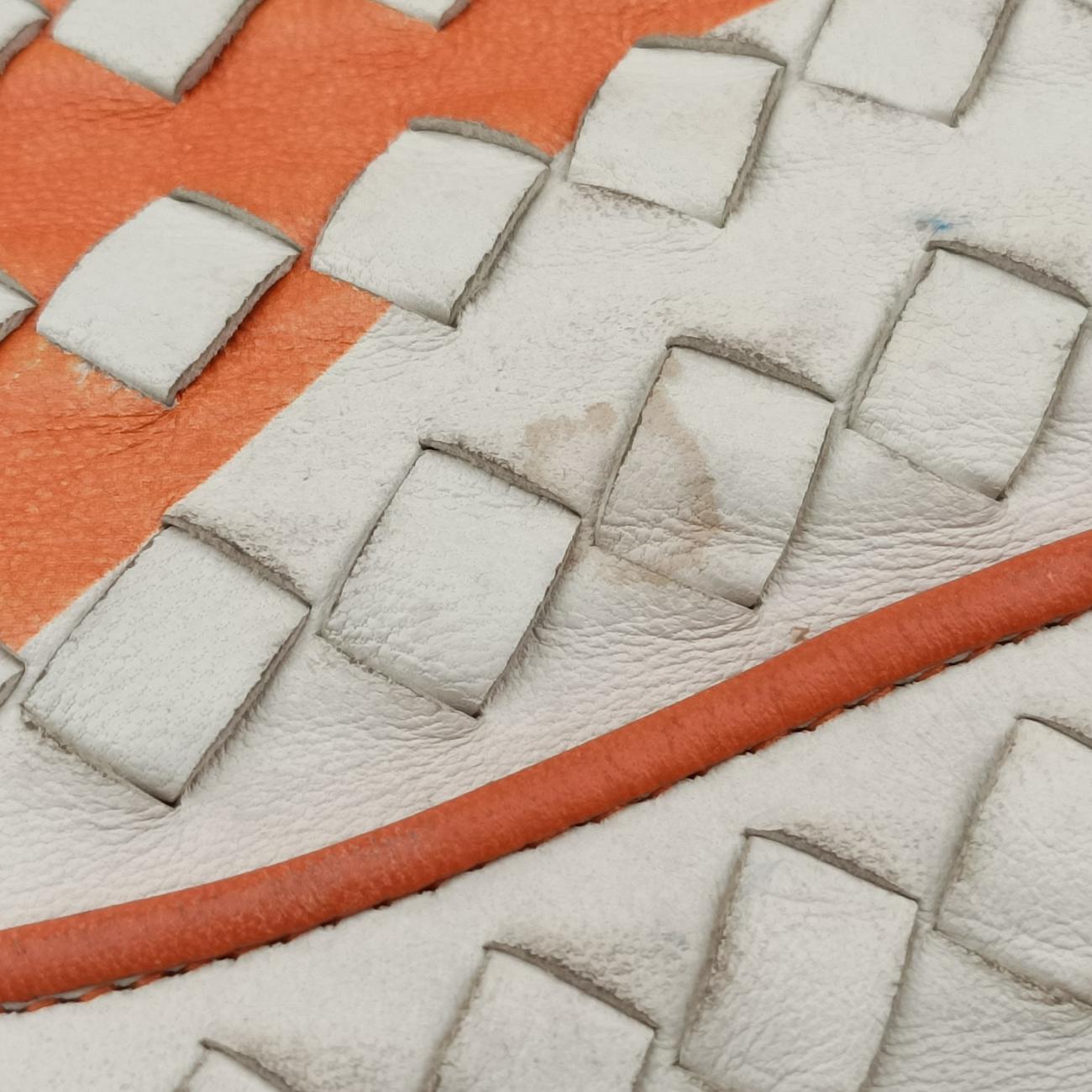 Intrecciato Orange×white lambskin  210615 VIHE1 9583 EPEV 2008 4198 Bイントレチャート オレンジ×ホワイト ラムスキン  210615 VIHE1 9583 EPEV 2008 4198 B