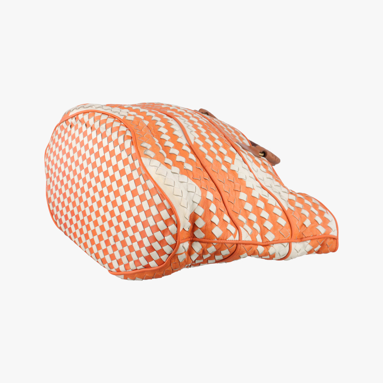 Intrecciato Orange×white lambskin  210615 VIHE1 9583 EPEV 2008 4198 Bイントレチャート オレンジ×ホワイト ラムスキン  210615 VIHE1 9583 EPEV 2008 4198 B