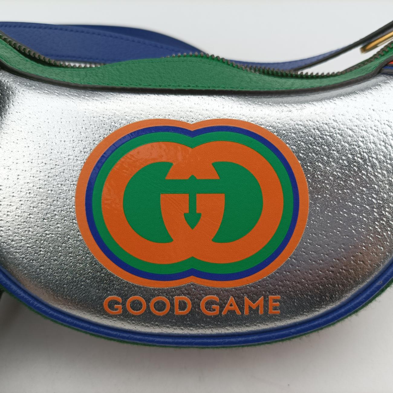 Good Game Mini Silver×Multicolour Leather × fabric 720530グッド ゲーム ミニ シルバー×マルチカラー レザー×ファブリック 720530