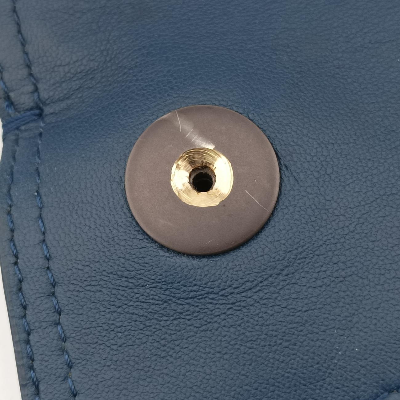 Intrecciato Blue lambskin  B05398110Vイントレチャート ブルー ラムスキン  B05398110V