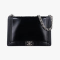 BOY CHANEL Black Patent leather A67021 16165585ボーイシャネル ブラック パテント A67021 16165585