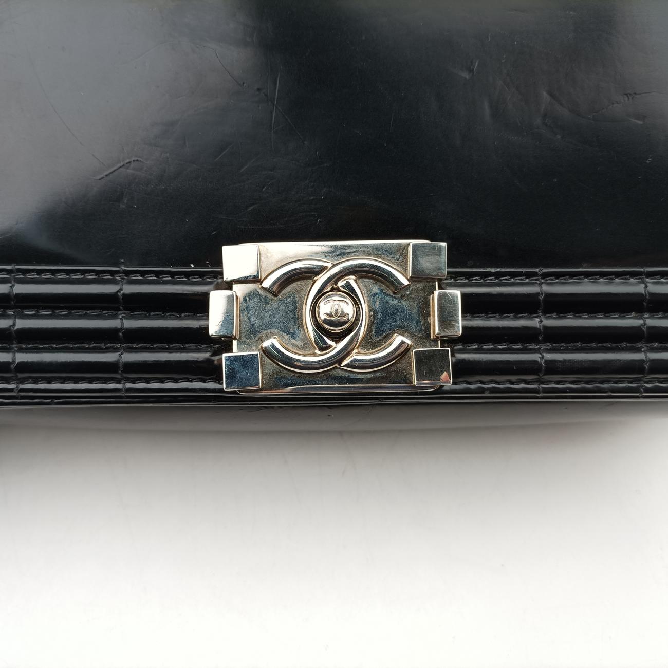 BOY CHANEL Black Patent leather A67021 16165585ボーイシャネル ブラック パテント A67021 16165585