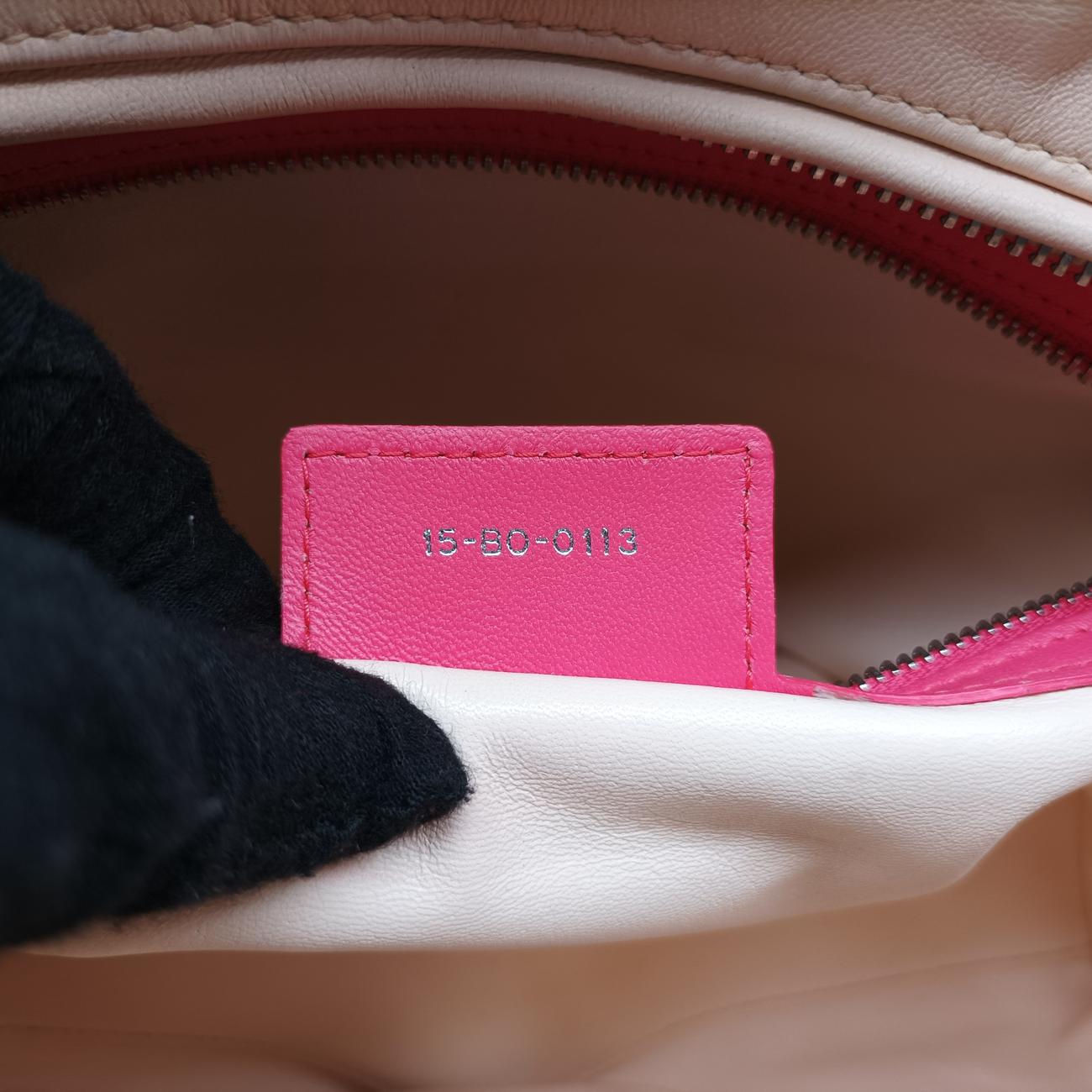 Lady Dior Red x beige lambskin  15-BO-0113レディディオール レッド x ベージュ ラムスキン  15-BO-0113