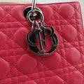 Lady Dior Red x beige lambskin  15-BO-0113レディディオール レッド x ベージュ ラムスキン  15-BO-0113