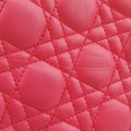 Lady Dior Red x beige lambskin  15-BO-0113レディディオール レッド x ベージュ ラムスキン  15-BO-0113
