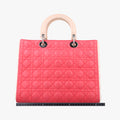 Lady Dior Red x beige lambskin  15-BO-0113レディディオール レッド x ベージュ ラムスキン  15-BO-0113