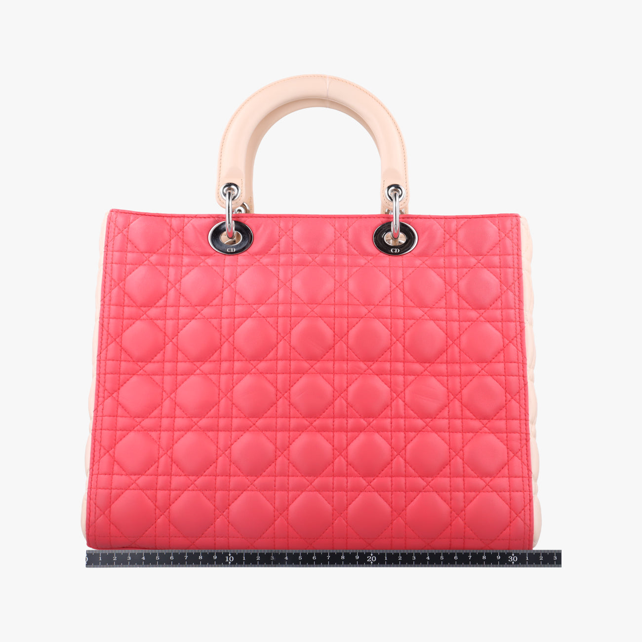 Lady Dior Red x beige lambskin  15-BO-0113レディディオール レッド x ベージュ ラムスキン  15-BO-0113
