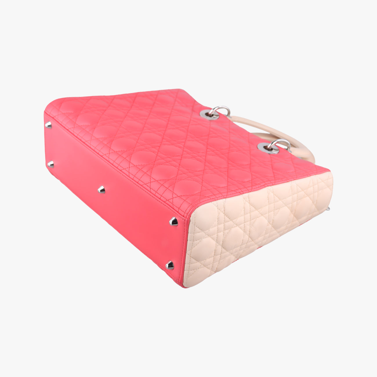 Lady Dior Red x beige lambskin  15-BO-0113レディディオール レッド x ベージュ ラムスキン  15-BO-0113