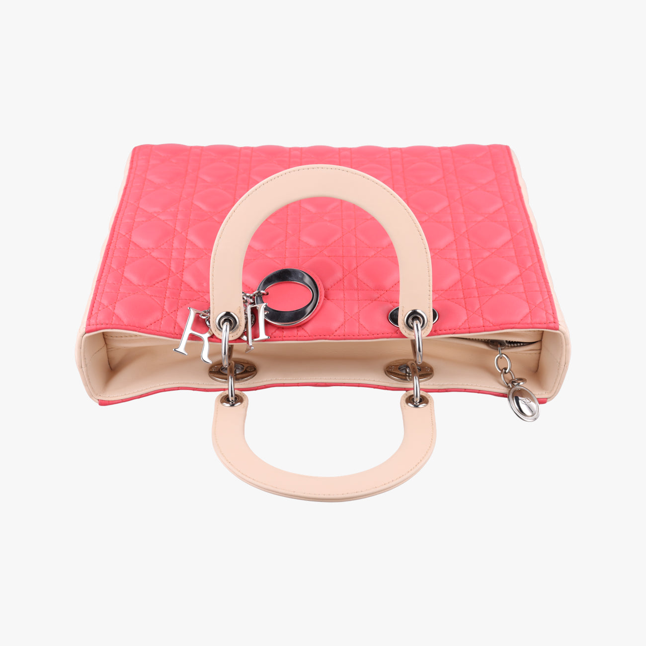 Lady Dior Red x beige lambskin  15-BO-0113レディディオール レッド x ベージュ ラムスキン  15-BO-0113