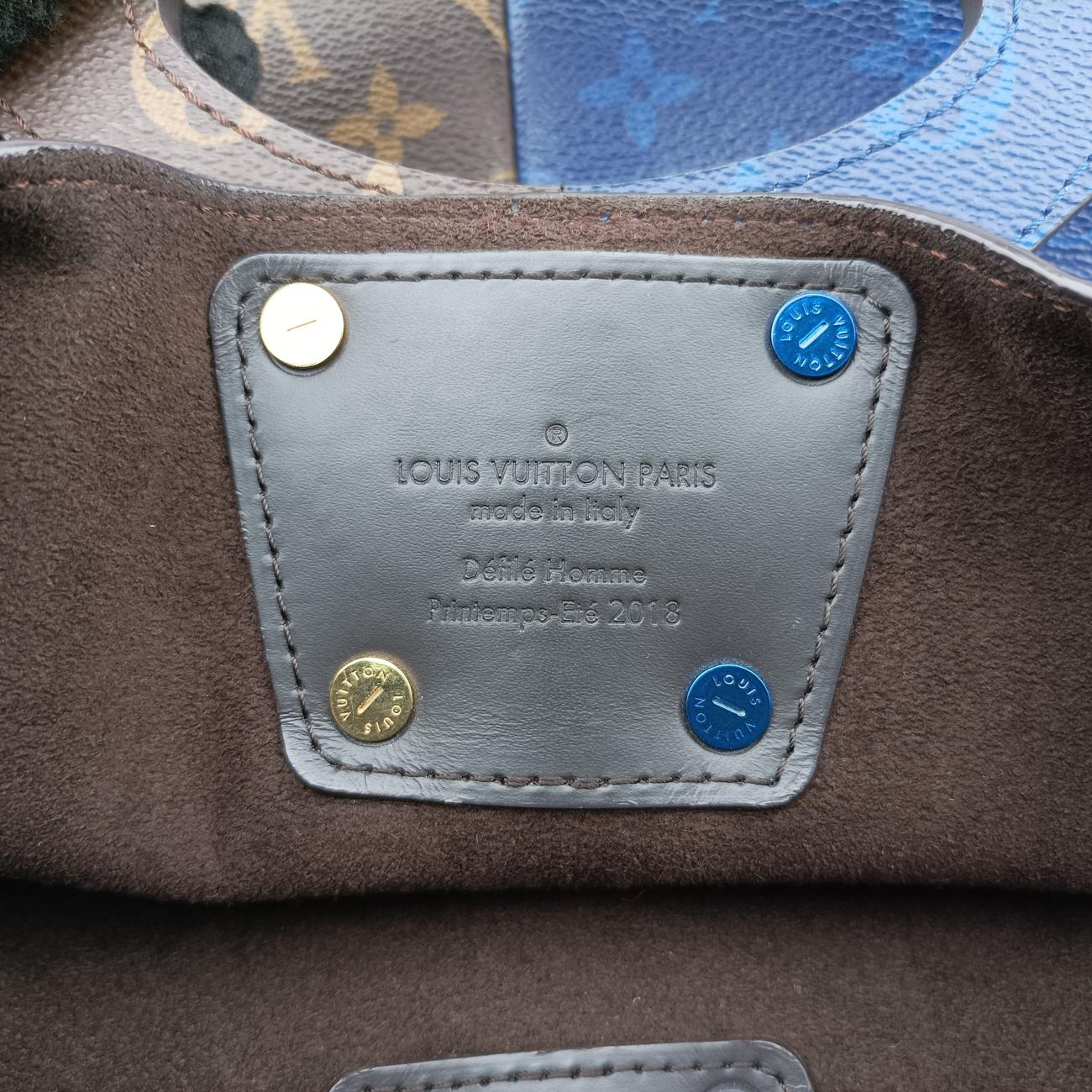 Split Tote brown×blue Monogram Pacific M43860 PL4197スプリット トート モノグラム/ブラウン系×ブルー モノグラム パシフィック M43860 PL4197