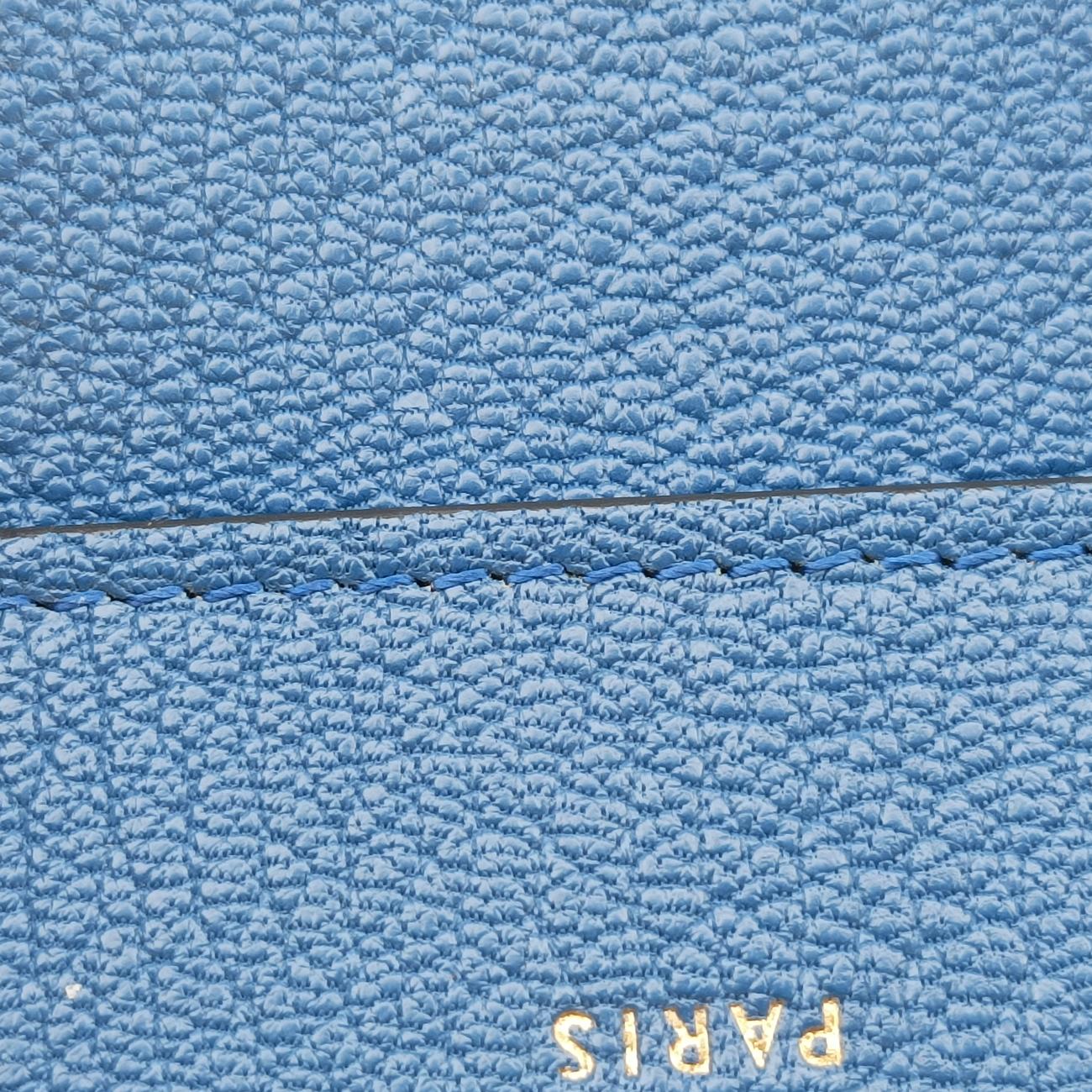 Luggage Micro shopper Blue Leather  S-AT-3175 S-CU-3195ラゲージマイクロショッパー ブルー レザー  S-AT-3175 S-CU-3195
