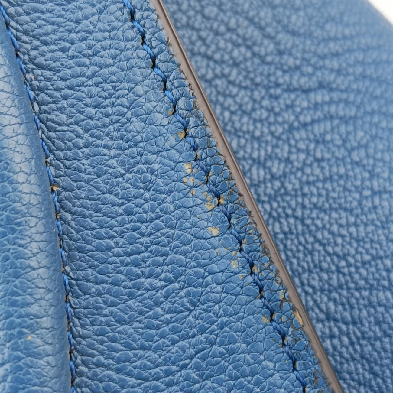 Luggage Micro shopper Blue Leather  S-AT-3175 S-CU-3195ラゲージマイクロショッパー ブルー レザー  S-AT-3175 S-CU-3195