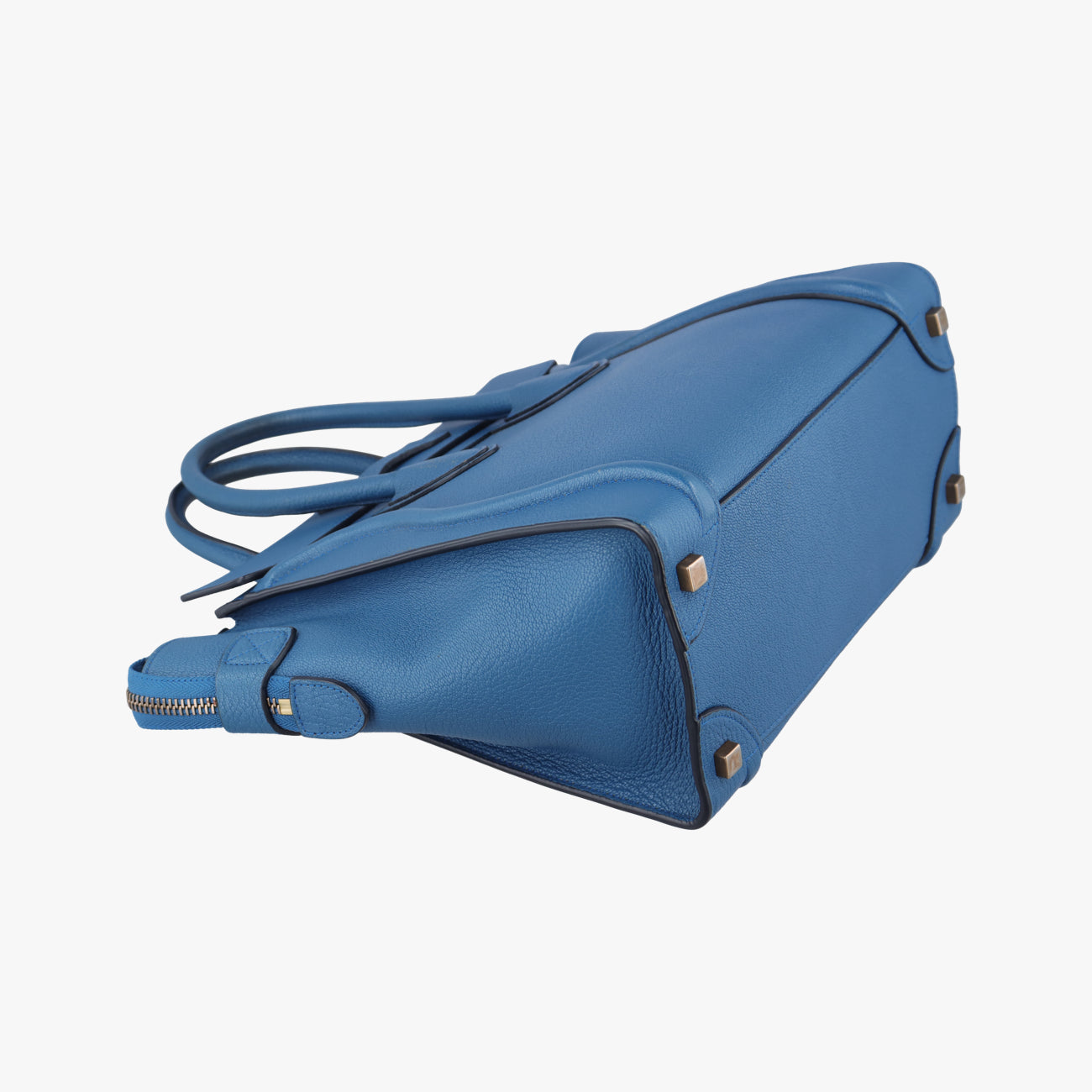 Luggage Micro shopper Blue Leather  S-AT-3175 S-CU-3195ラゲージマイクロショッパー ブルー レザー  S-AT-3175 S-CU-3195