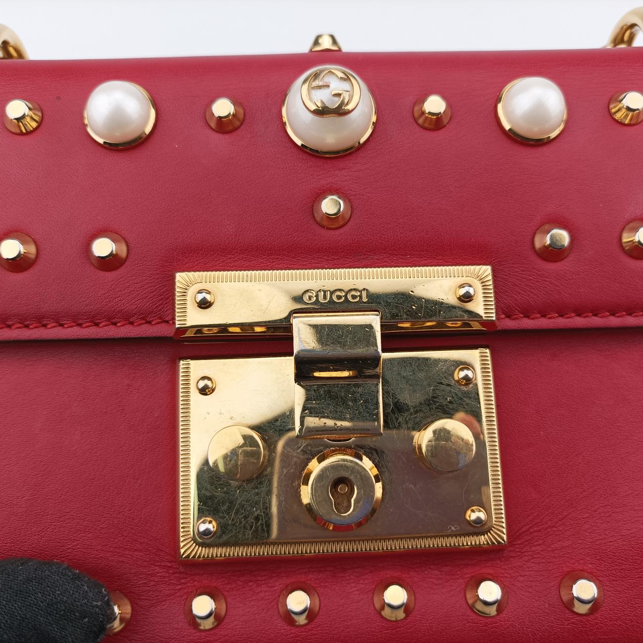 Padlock Red Leather 432182 A020398903パドロック レッド レザー 432182 A020398903