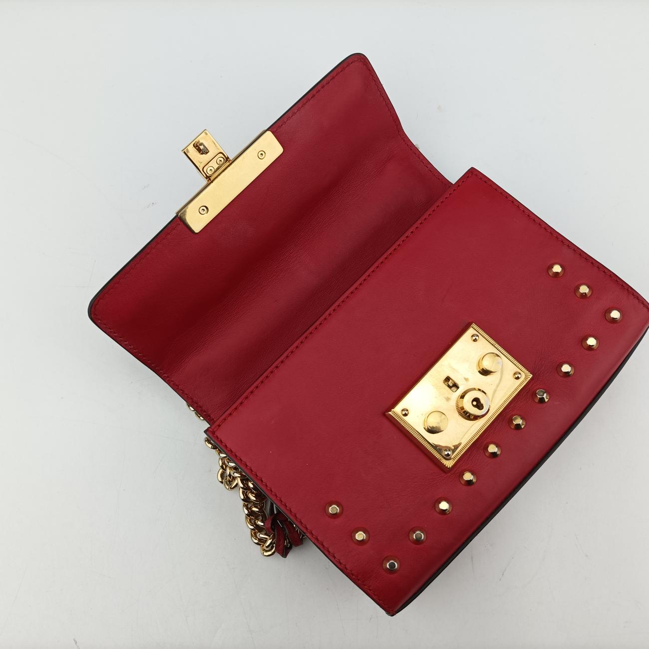 Padlock Red Leather 432182 A020398903パドロック レッド レザー 432182 A020398903