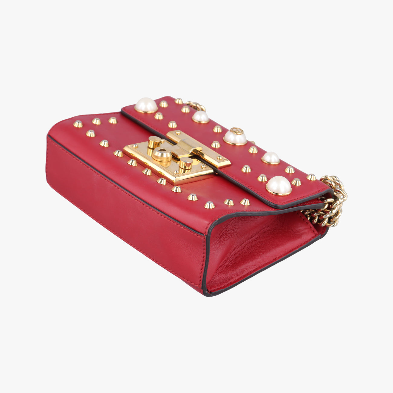 Padlock Red Leather 432182 A020398903パドロック レッド レザー 432182 A020398903