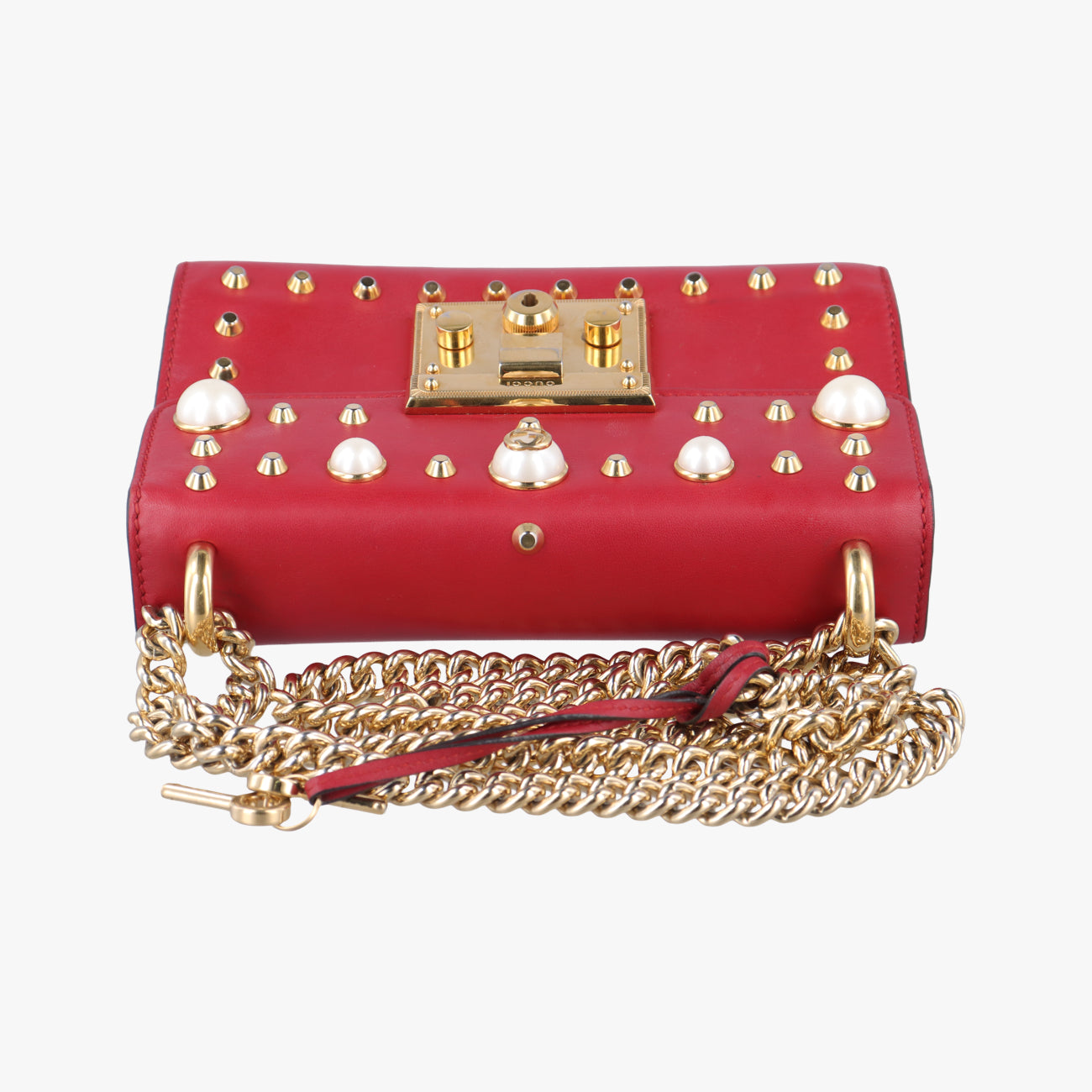 Padlock Red Leather 432182 A020398903パドロック レッド レザー 432182 A020398903