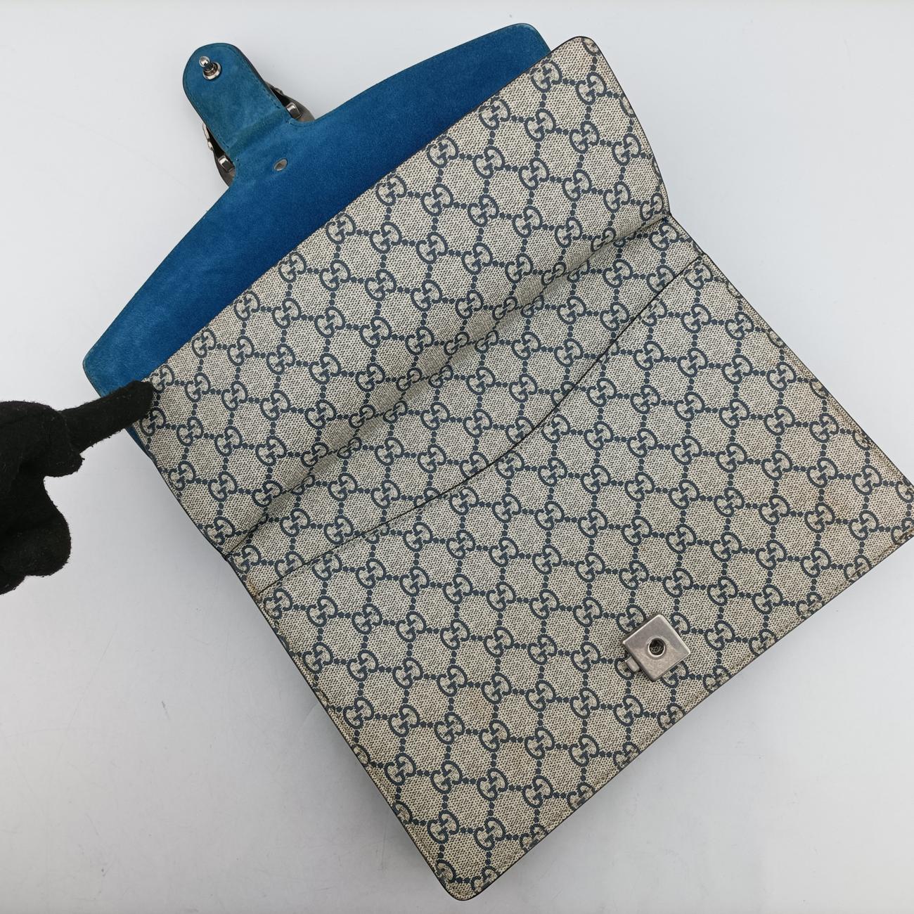 Dionysus beige×blue×multi PVC coated canvas × suede 400235 I021329324ディオニュソス ベージュ×ブルー×マルチ PVCコーティングキャンバス×スエード 400235 I021329324