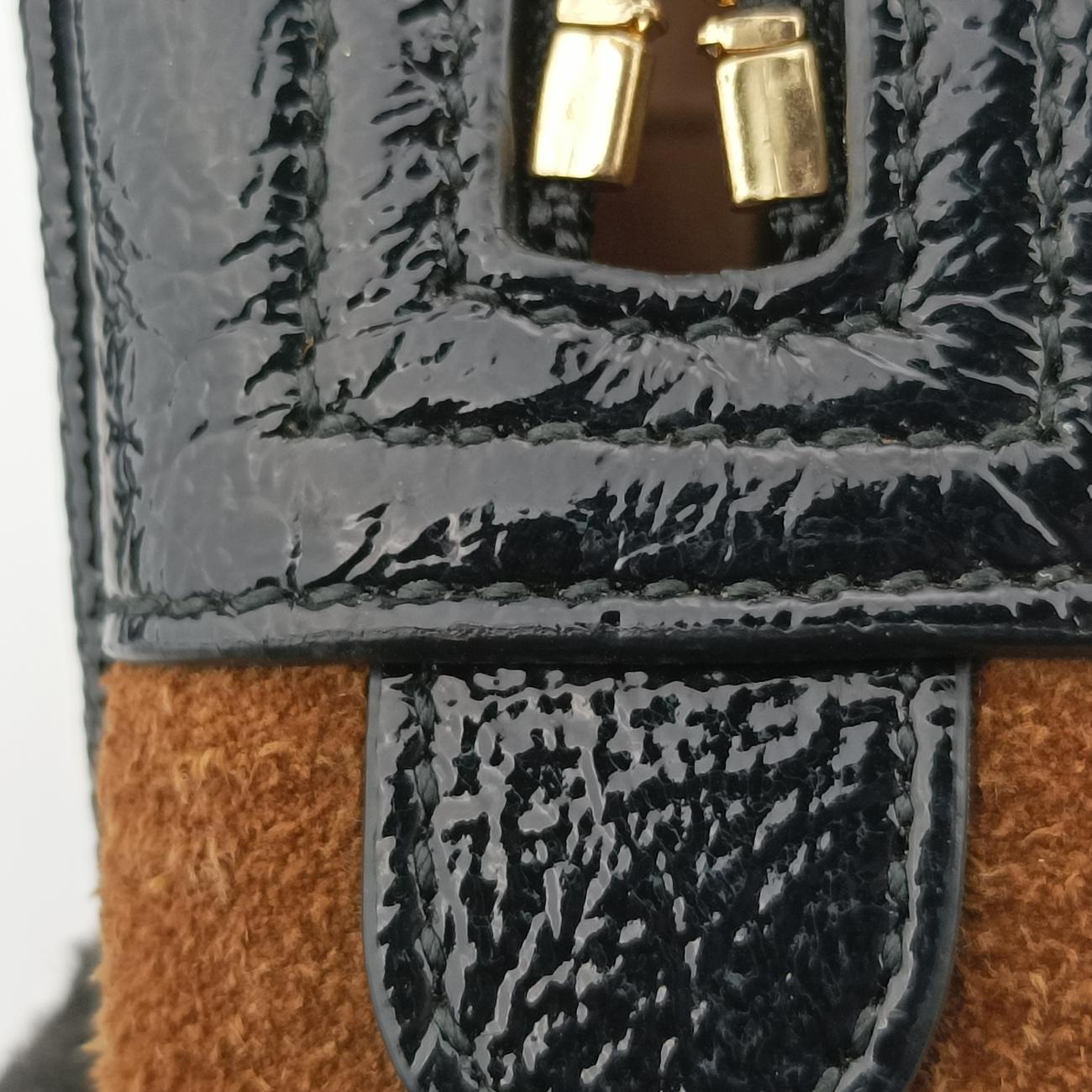 Ophidia Brown×black×multi Suede x leather 517076オフィディア ブラウン×ブラック×マルチ スエード×レザー 517076