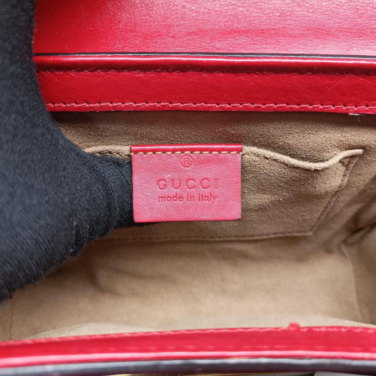 Padlock Red×rose Leather 409487 F019246107パドロック レッド×ローズ レザー 409487 F019246107
