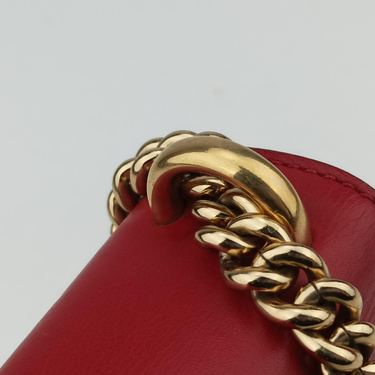 Padlock Red×rose Leather 409487 F019246107パドロック レッド×ローズ レザー 409487 F019246107