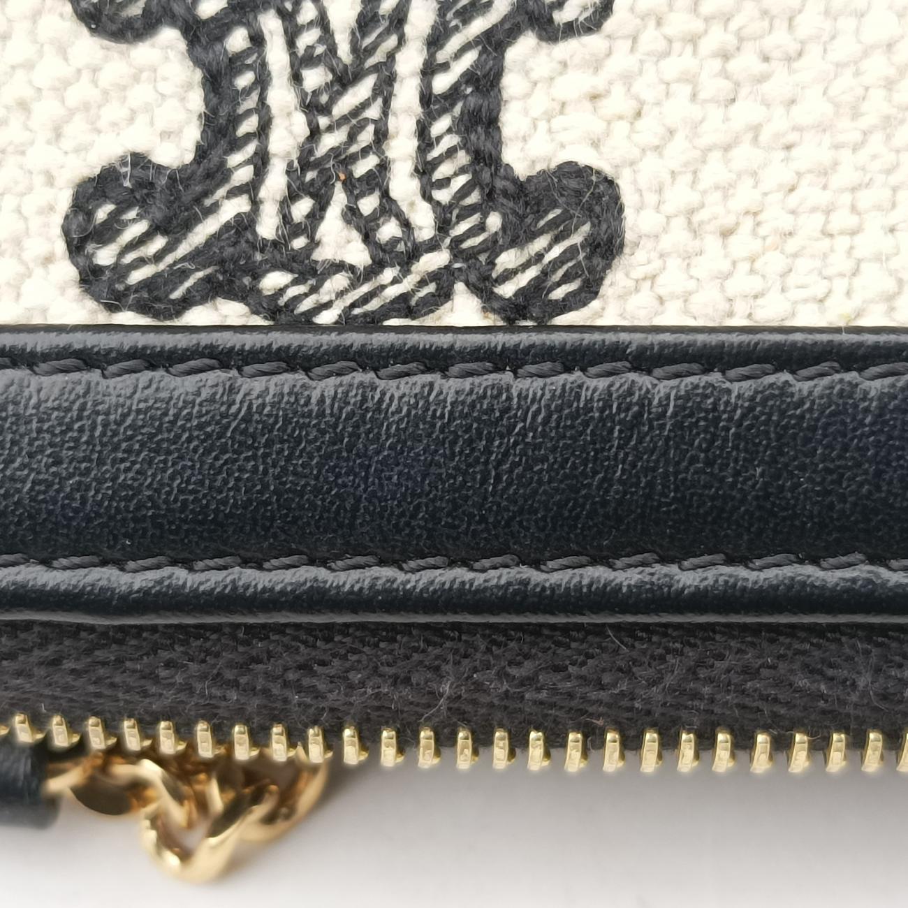 Triomphe White×Black Fabric × leather  S-SD-4271トリオンフ ホワイト×ブラック ファブリック×レザー  S-SD-4271