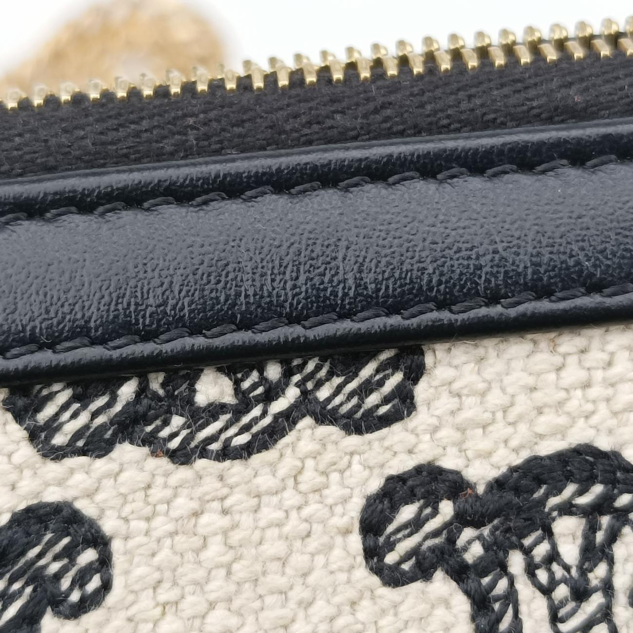 Triomphe White×Black Fabric × leather  S-SD-4271トリオンフ ホワイト×ブラック ファブリック×レザー  S-SD-4271