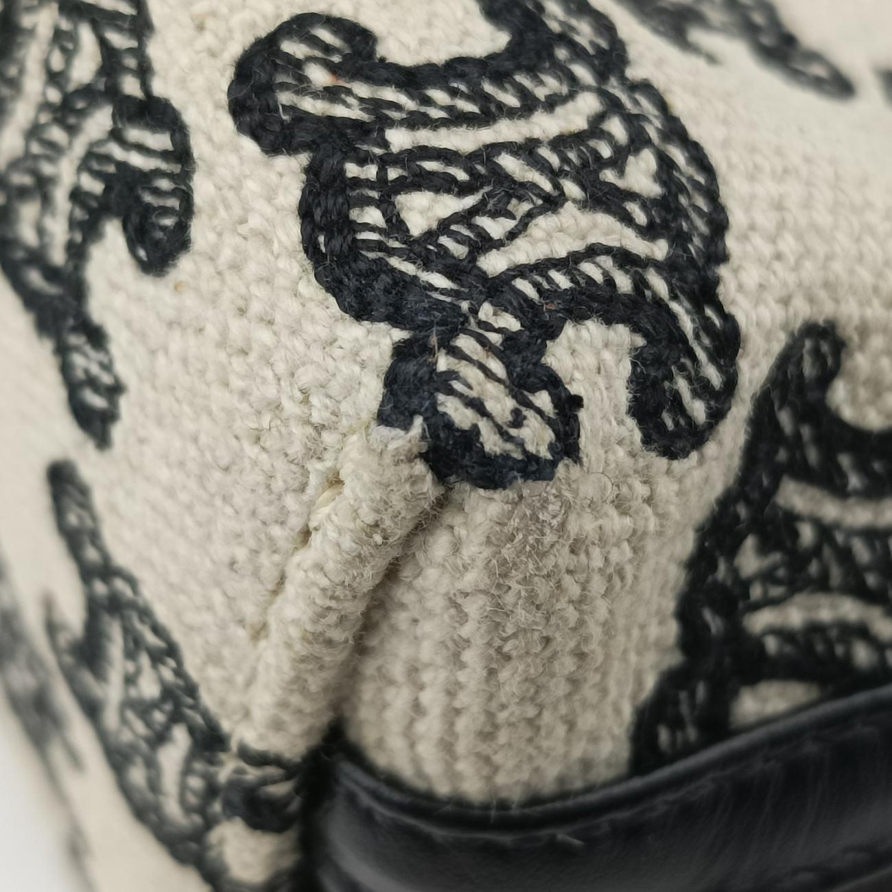 Triomphe White×Black Fabric × leather  S-SD-4271トリオンフ ホワイト×ブラック ファブリック×レザー  S-SD-4271