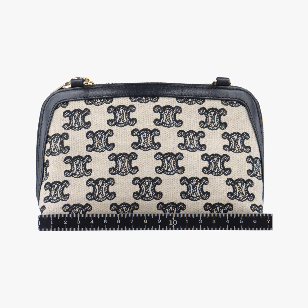 Triomphe White×Black Fabric × leather  S-SD-4271トリオンフ ホワイト×ブラック ファブリック×レザー  S-SD-4271