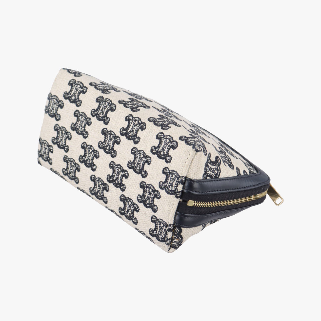 Triomphe White×Black Fabric × leather  S-SD-4271トリオンフ ホワイト×ブラック ファブリック×レザー  S-SD-4271