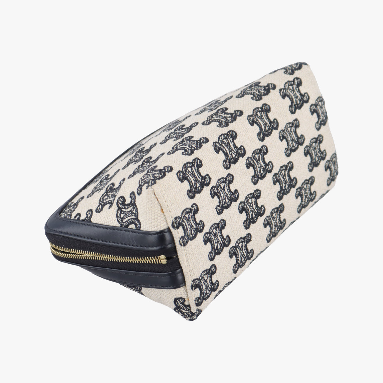 Triomphe White×Black Fabric × leather  S-SD-4271トリオンフ ホワイト×ブラック ファブリック×レザー  S-SD-4271
