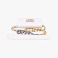 CHANEL 19 Flap Coin Purse White lambskin AP1787 30568493マトラッセ シャネル 19 フラップ コインパース ホワイト ラムスキン AP1787 30568493